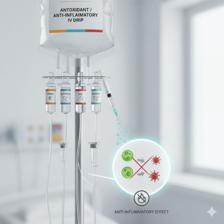 항산화 및 항염증 수액을 알려주는 이미지
