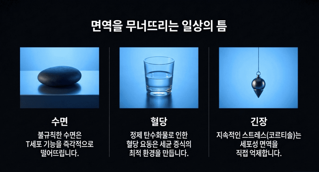 면역균형에서 일상생활의 습관이 주는 중요성 