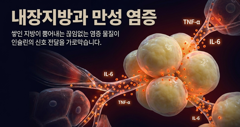 내장지방과 만성염증관계 그리고 광양자료의 영향